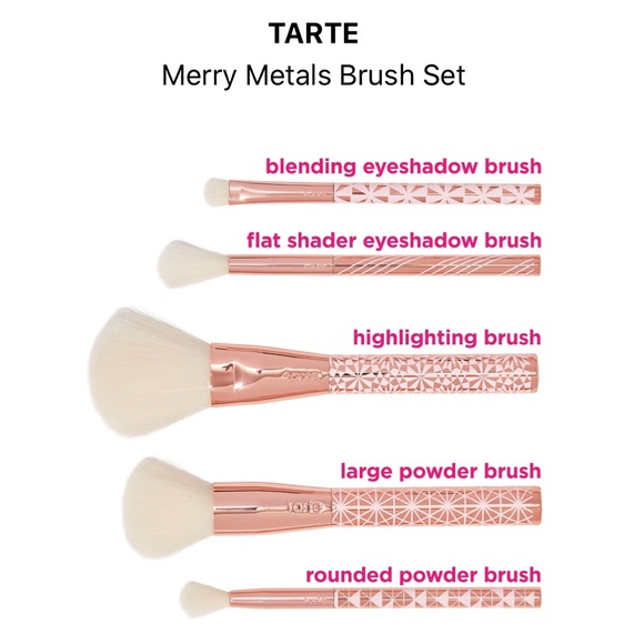❄️ TARTE Merry Metals Brush Set ❄️ BRAND NEW - Picture 4 of 7